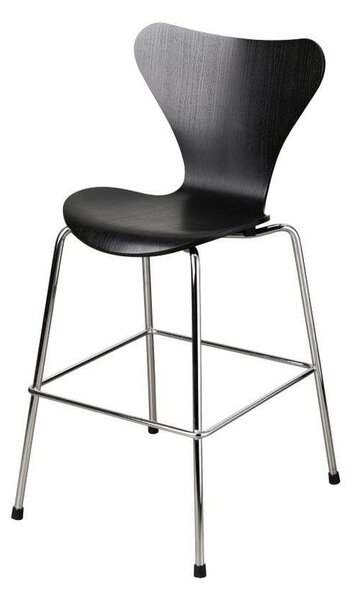 Fritz Hansen - Series 7 Junior Chair Black/Chrome Fritz Hansen