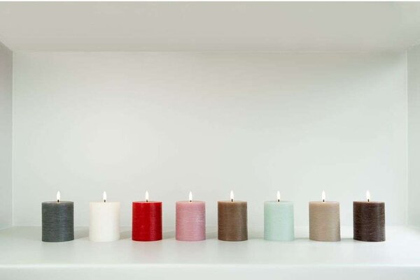 Uyuni - Pillar Candle LED 7,8 x 15,2 cm Rustic Red Uyuni Lighting