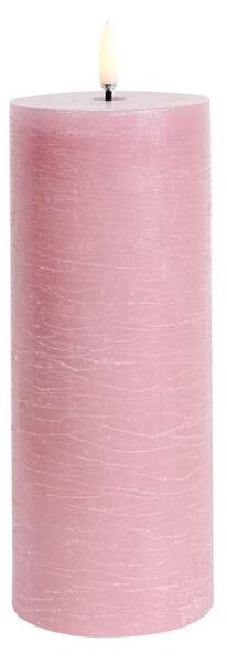 Uyuni - Pillar Candle LED 7,8x20,3 cm Rustic Dusty Rose Uyuni Lighting