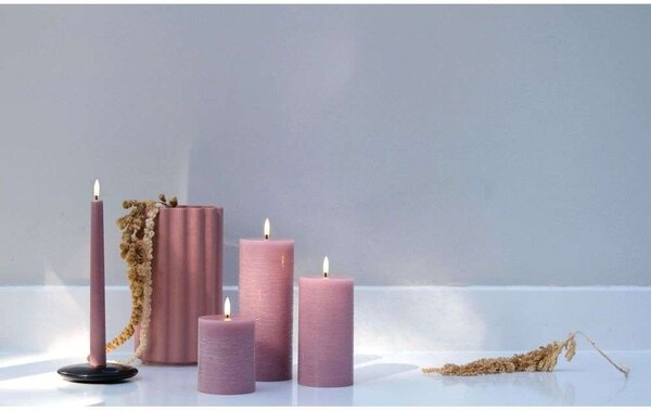 Uyuni - Pillar Candle LED 7,8 x 10,1 cm Rustic Dusty Rose Uyuni Lighting