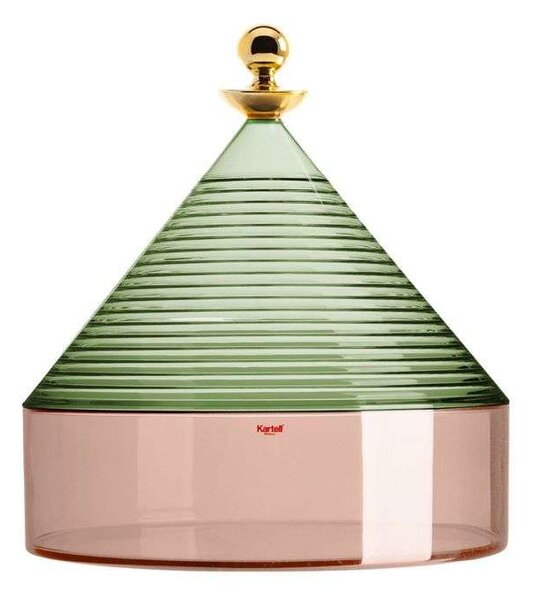 Kartell - Trullo Storage Pot Green/Pink Kartell