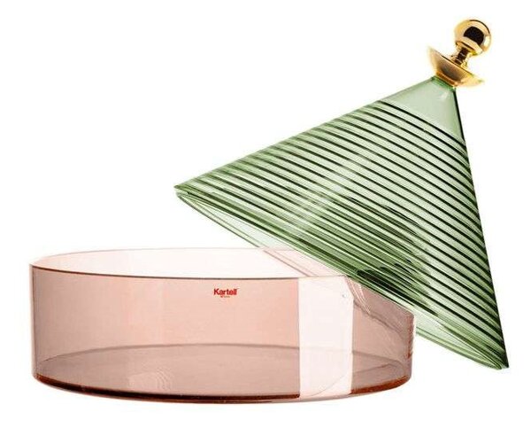 Kartell - Trullo Storage Pot Green/Pink Kartell