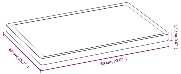 VidaXL Σανίδα Κοπής 40 x 60 x 1,5 εκ. από Μπαμπού