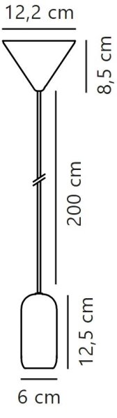 Nordlux - Κρεμαστό φωτιστικό οροφής NOTTI 1xE27/40W/230V μαύρο