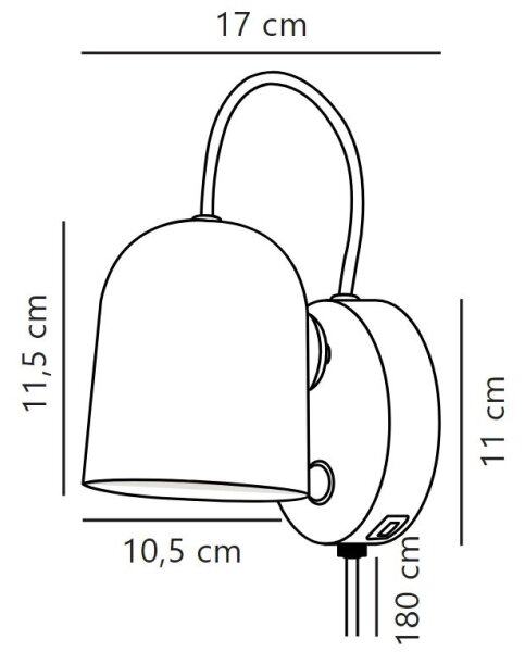 DFTP by Nordlux - Προβολέας τοίχου ANGLE 1xGU10/25W/230V λευκό