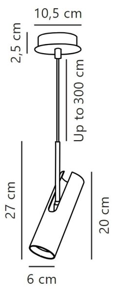 DFTP by Nordlux - Κρεμαστό φωτιστικό οροφής MIB 1xGU10/8W/230V λευκό