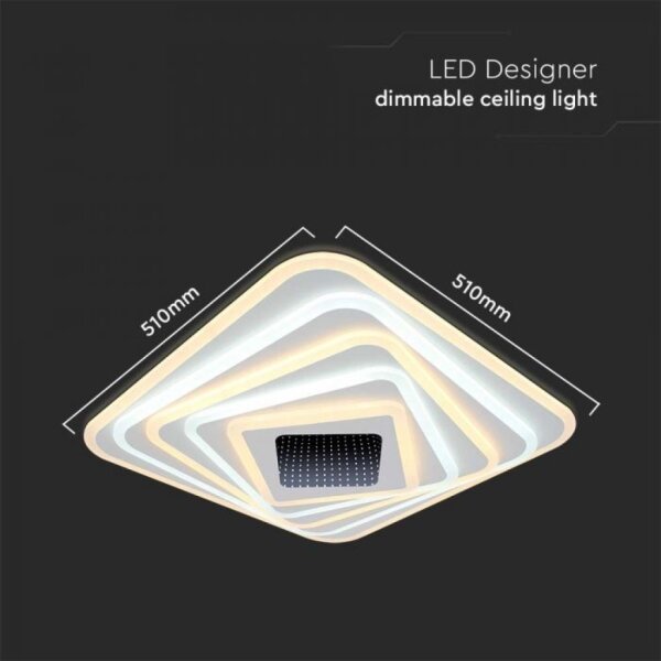 LED Dimmable φωτιστικό οροφής LED/150W/230V 3000-6500K + RC