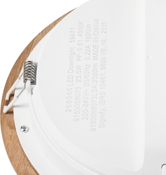 Χωνευτό Φωτιστικό LED WOODY SPOT LED/23,5W/230V 4000K δρυς ø 23,5 cm