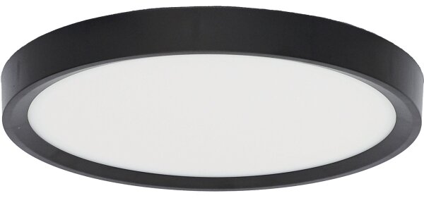 Fulgur 41811 - Φωτιστικό οροφής LED NOMY LED/18W/230V διάμετρος 23 cm μαύρο