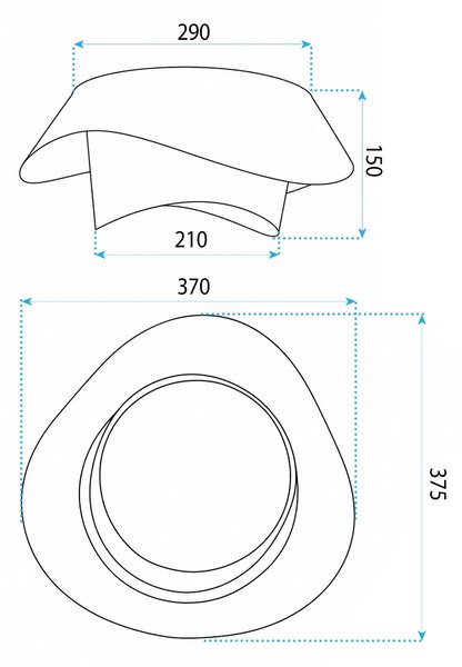 Φωτιστικό οροφής LED APP1930-C 40cm WOOD