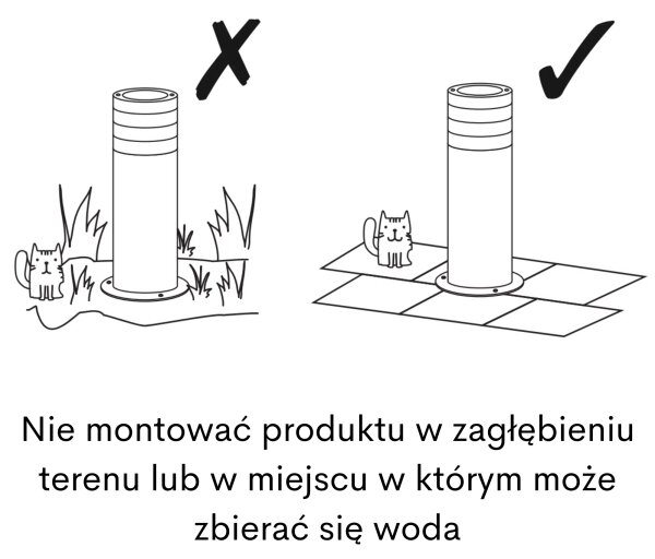 Λάμπα εξωτερικού χώρου RINO 1xE27/12W/230V IP54 44 cm μαύρο