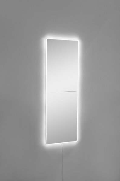 Καθρέφτης τοίχου LED με οπίσθιο φωτισμό RECTANGULAR 80x20 cm λευκό