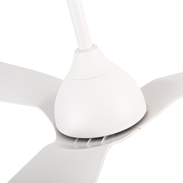 Bathroom ceiling fan διάμετρος 132 cm IP44 λευκό + τηλεχειριστήριο