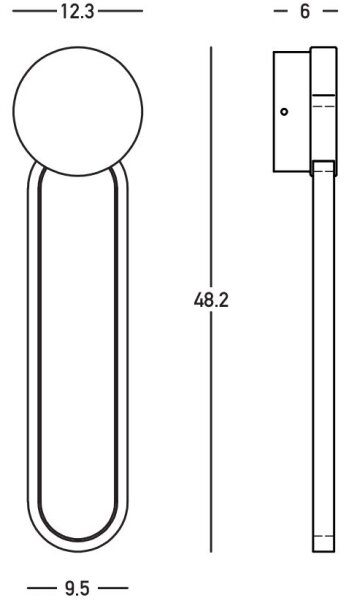 Zambelis 23102 - Επιτοίχιο φωτιστικό dimming LED LED/13W/230V 3000K χρυσαφί