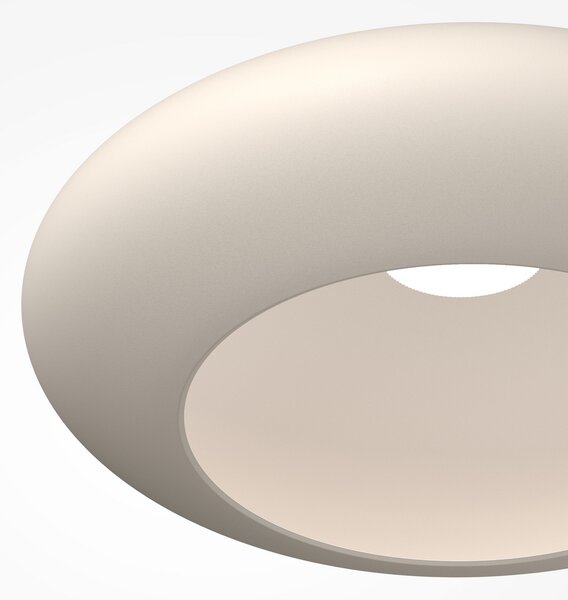 Maytoni Φωτιστικό οροφής LED Aros, λευκό, Ø 40 cm, μέταλλο, 3.000 K, Λευκό, Σαλόνι / τραπεζαρία, Αλουμίνιο