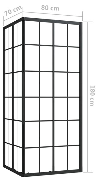 VidaXL Καμπίνα Ντουζιέρας 80 x 70 x 180 εκ. από ESG