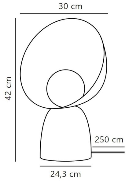 DFTP by Nordlux - Eπιτραπέζια λάμπα HELLO 1xE14/25W/230V γκρι