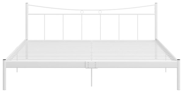 VidaXL Πλαίσιο Κρεβατιού Λευκό 200 x 200 εκ. Μέταλλο
