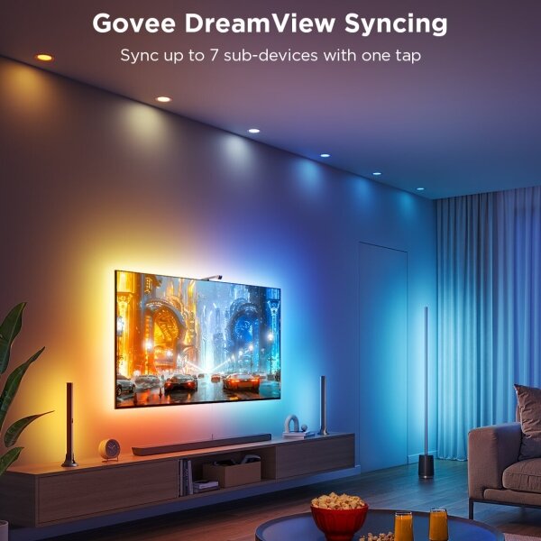 Govee - ΣΕΤ 2x Backlight TV 55-65" SMART LED οπίσθιος φωτισμός RGBICW Wi-Fi