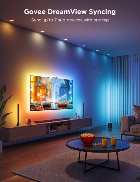 Govee - ΣΕΤ 2x Backlight TV 55-65" SMART LED οπίσθιος φωτισμός RGBICW Wi-Fi