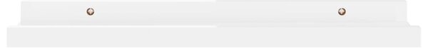 VidaXL Ράφια Τοίχου 2 τεμ. Γυαλιστερό Λευκό 40 x 9 x 3 εκ