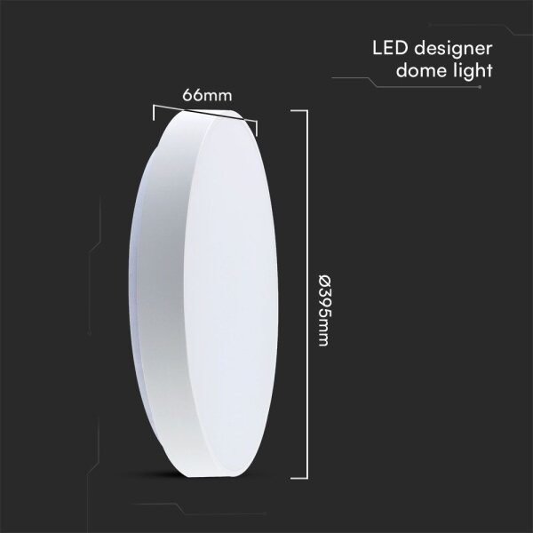 LED Dimmable φωτιστικό οροφής LED/40W/230V 3000-6500K 39,5 cm λευκό + RC