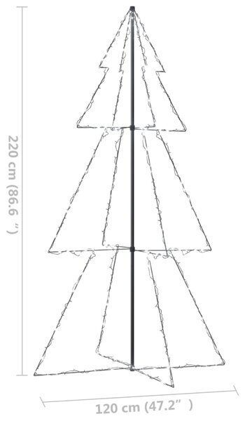 VidaXL Δέντρο από Φωτάκια 300 LED Εσωτ./Εξωτ. Χώρου 120x220 εκ