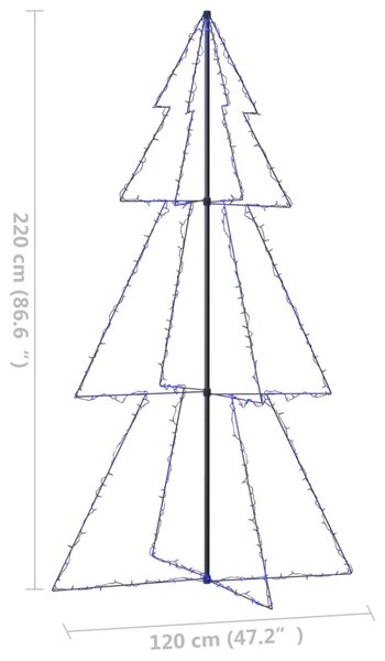 VidaXL Δέντρο από Φωτάκια 300 LED Εσωτ./Εξωτ. Χώρου 120x220 εκ