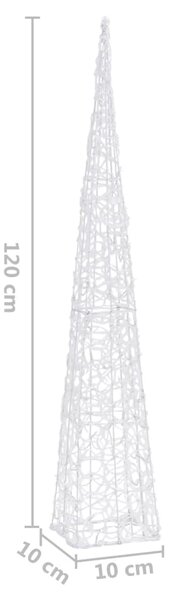 VidaXL Κώνος Διακοσμητικός LED Ακρυλικός Μπλε 120 εκ