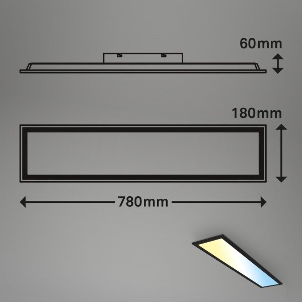 Brilo - LED πλαφονιέρα ντιμαριζόμενη LED/24,5W/230V 3000-6500K + RC