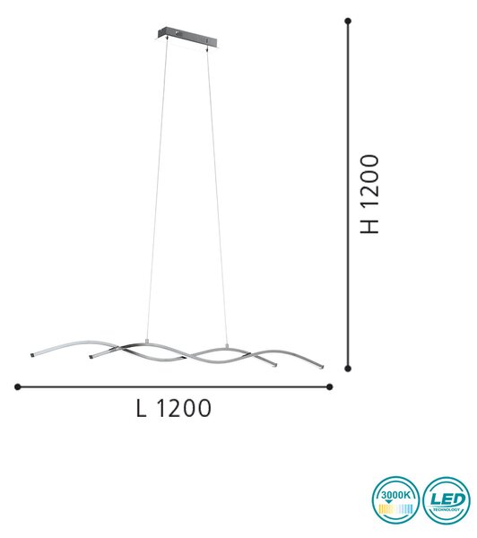 Φωτιστικό Κρεμαστό Eglo Lasana 2 96104