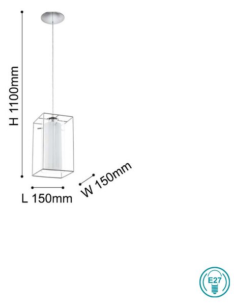 Φωτιστικό Κρεμαστό Eglo Loncino 1 94377