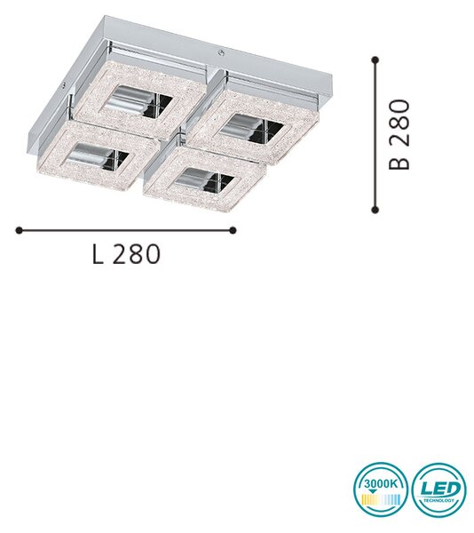 Φωτιστικό Οροφής Eglo Fradelo 95657