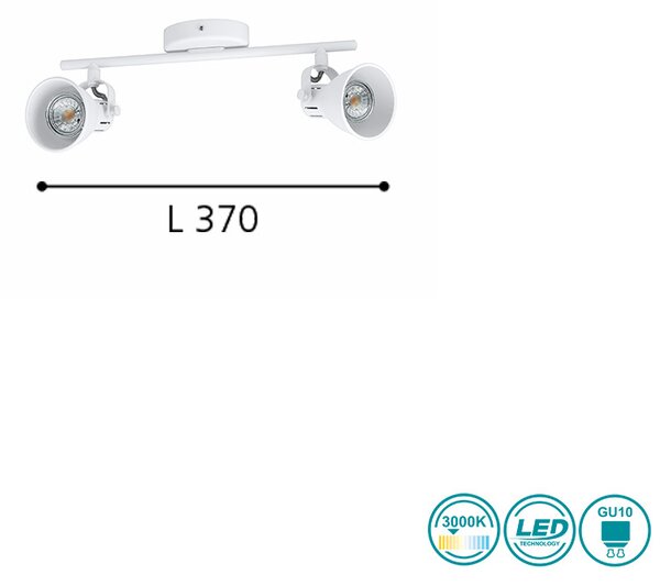 Φωτιστικό Σποτ Eglo Seras 1 98394 Λευκό