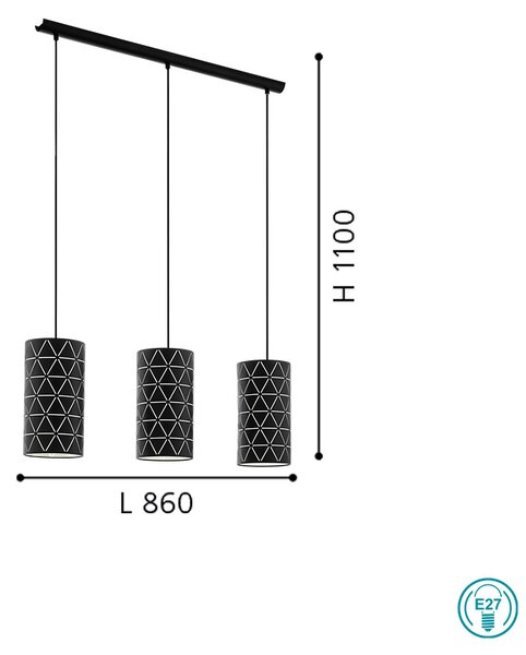 Φωτιστικό Κρεμαστό Ράγα Eglo Ramon 98353