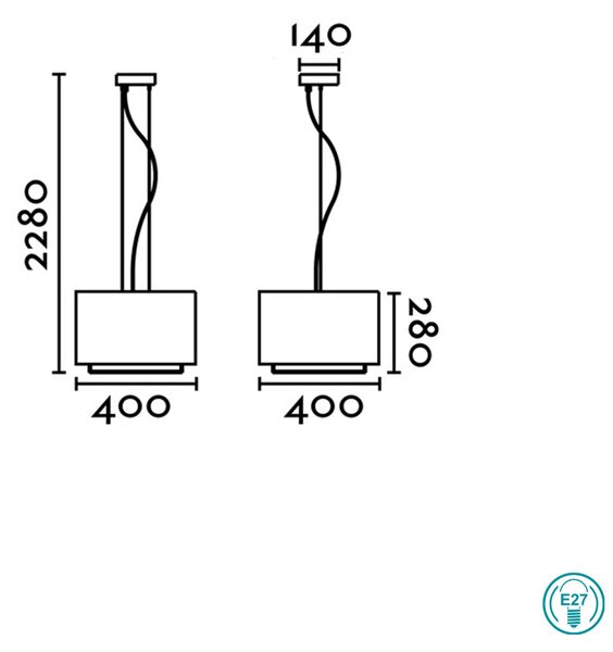 Φωτιστικό Κρεμαστό Faro Vesper 29988