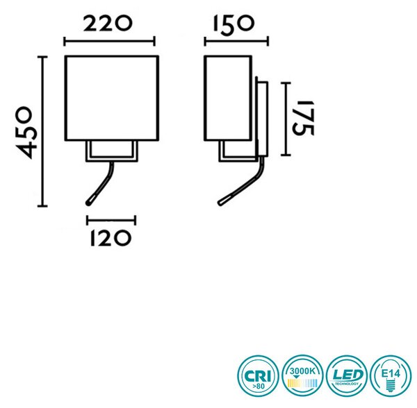 Απλίκα Faro Vesper 29982