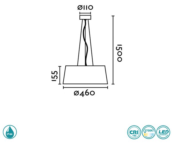 Φωτιστικό Κρεμαστό Faro Aina 64174