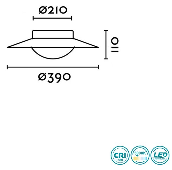 Φωτιστικό Οροφής Faro Side 62140 Λευκό