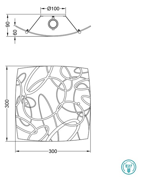 Φωτιστικό Οροφής Trio Lighting Spirelli 604400101