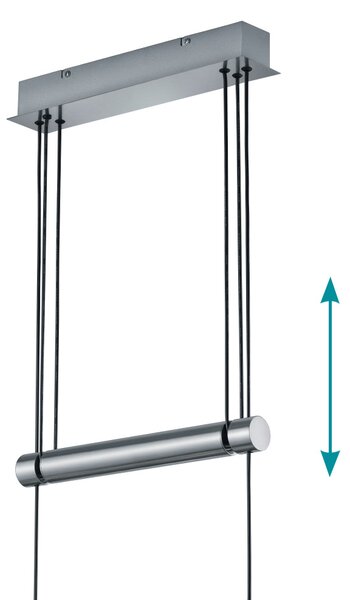 Φωτιστικό Κρεμαστό Ράγα Trio Lighting Garda 305400401 Λευκό