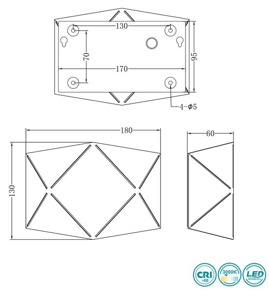 Απλίκα Trio Lighting Zandor 223510131 Λευκή