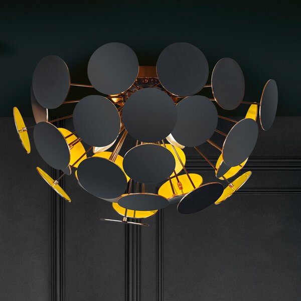 Φωτιστικό Οροφής Trio Lighting Discalgo 609900332 Μαύρο Ματ