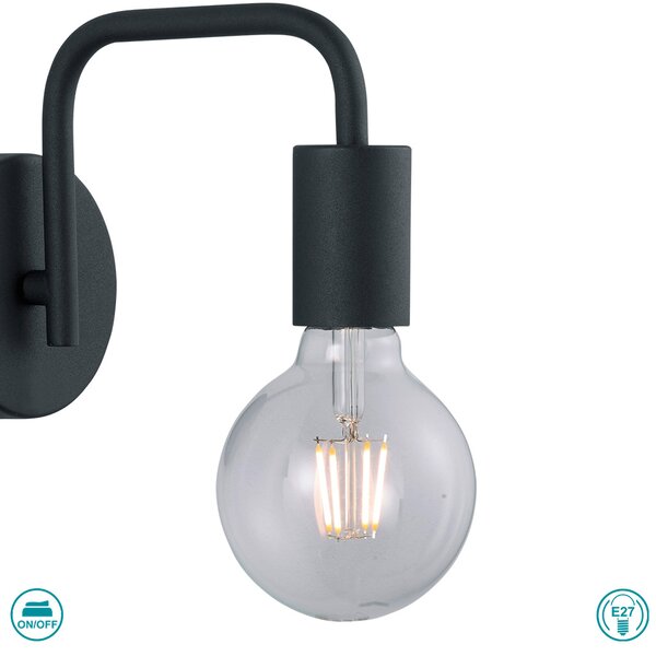 Απλίκα Trio Lighting Diallo 208070132 Μαύρο Ματ