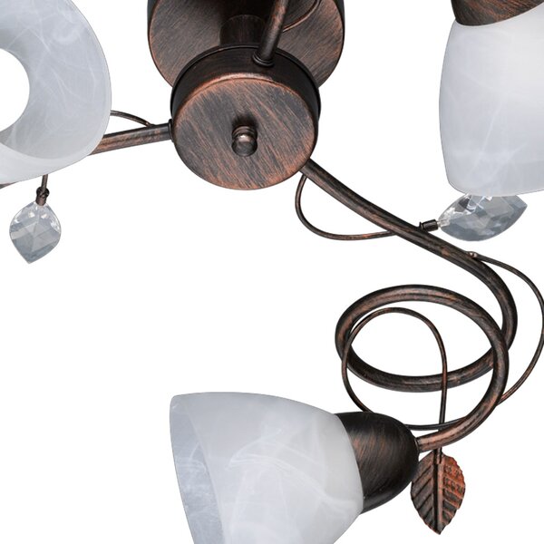 Φωτιστικό Οροφής Trio Lighting Traditio 600700328 Πατίνα Χαλκού