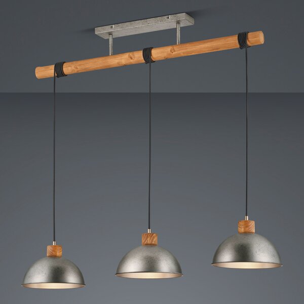 Φωτιστικό Κρεμαστό Vintage Trio Lighting Delhi 303400367 Νίκελ Αντικέ