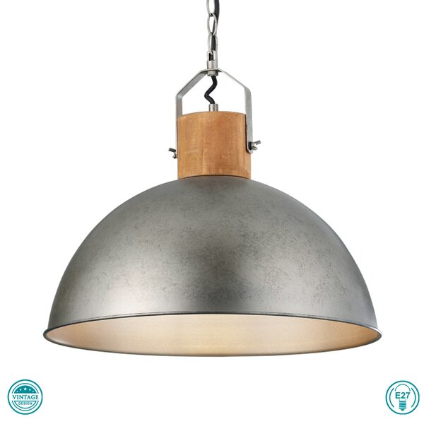 Φωτιστικό Κρεμαστό Vintage Trio Lighting Delhi 303400167 Νίκελ Αντικέ