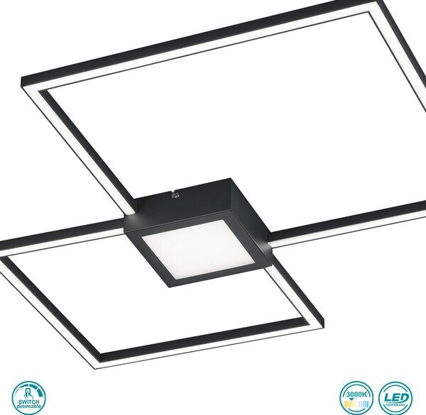 Φωτιστικό Οροφής Trio Lighting Hydra 676210342 Ανθρακί (3000K)