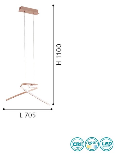 Φωτιστικό Κρεμαστό Eglo Palozza 97362