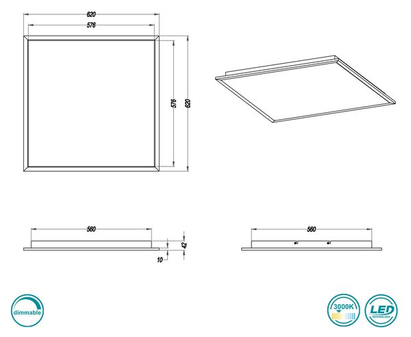 Φωτιστικό Οροφής Trio Lighting Phoenix 674016232 Μαύρο Ματ